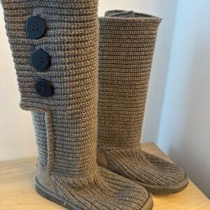 UGG Australia Tall Knit Boots Gray | EU 37 (US 6)